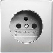 Busch-Jaeger - Schalter-/Steckdosenkombination Steckdosen-Abdeckung 2399 UCKS-866 edelstahl