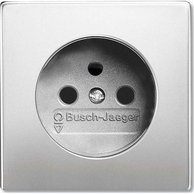 Busch-Jaeger - Schalter-/Steckdosenkombination Steckdosen-Abdeckung 2399 UCKS-866 edelstahl