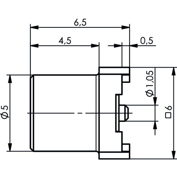 Telegärtner - Koax-Steckverbinder MCX-buchse f.LTP IN SMT AU 100024994 − 5 Stück
