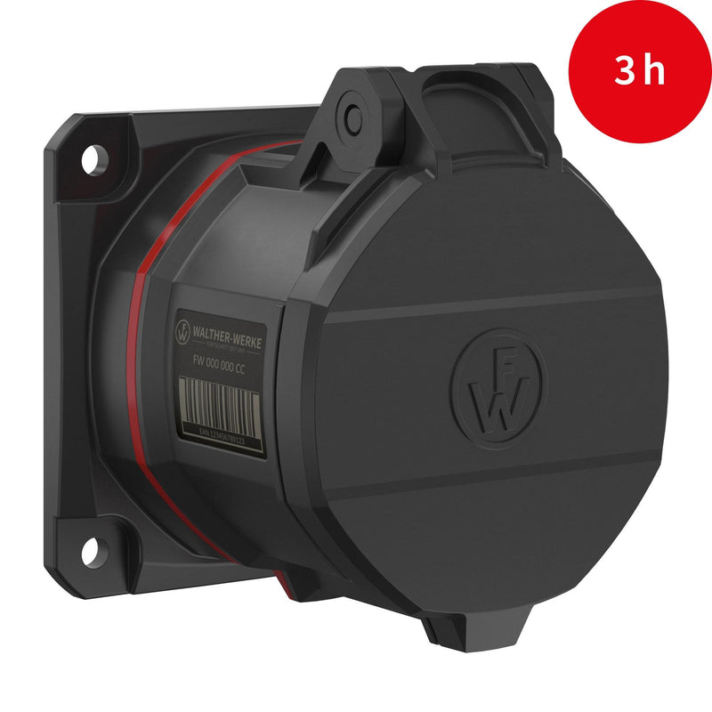 Walther Werke - CEE-Anbausteckdose (IEC 60309) CEE NEO Anbaudose FW431503SK gerade 32A 5P 3h