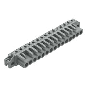 WAGO - Leiterplattensteckverbinder THT-Federleiste abgewink. 232-245/031-000 Rastermaß 5mm,grau − 25 Stück