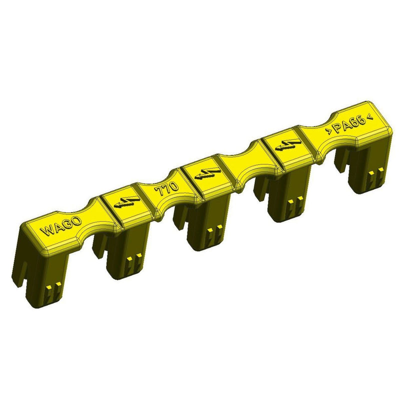 WAGO - Zubehör/Ersatzteile für steckbare Gebäudeinstallation Verschlussstück 770-360 Stecker,5-polig,gelb − 100 Stück