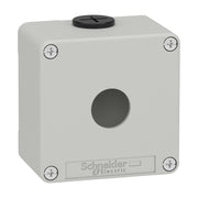 Schneider Electric - Gehäuse für Befehls- und Meldegeräte Leergehäuse XAP, Metall XAPD1201 grau, für 1x22mm