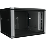 Enoc - Netzwerkgehäuse Wandschrank 6HE 2tlg. sw W2 6-65-S 19"600x500x334mm