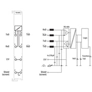 WAGO - Feldbus, Dez. Peripherie - Kommunikations-Modul Serielle Schnittstelle 753-653/003-000 RS-485