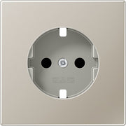 Jung - Abdeckung/Bedienelement für Installationsschalterprogramme Zentralplatte ES 1520 KIPL f. SCHUKO-Steckdose
