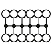 Phoenix Contact - Durchgangs-Reihenklemme Verteilerblock PTFIX 12X2,5-G BU − 8 Stück
