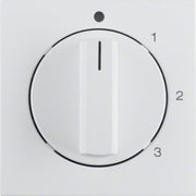 Berker - Abdeckung/Bedienelement für Installationsschalterprogramme Zentralstück mit Drehknopf 1096190900 3S S.1/B.3/7 pw