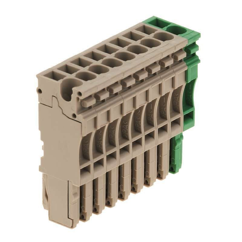 Weidmüller - Zubehör/Ersatzteile für Klemmen Stecker ZP 2.5/1AN/9 GN/BE Steckanschl.,2.5mm² − 20 Stück