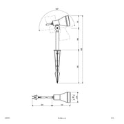 EVN Lichttechnik - Downlight/Strahler/Flutlicht HV-Spot mit Erdspiess LB541511 IP54 230V GU10