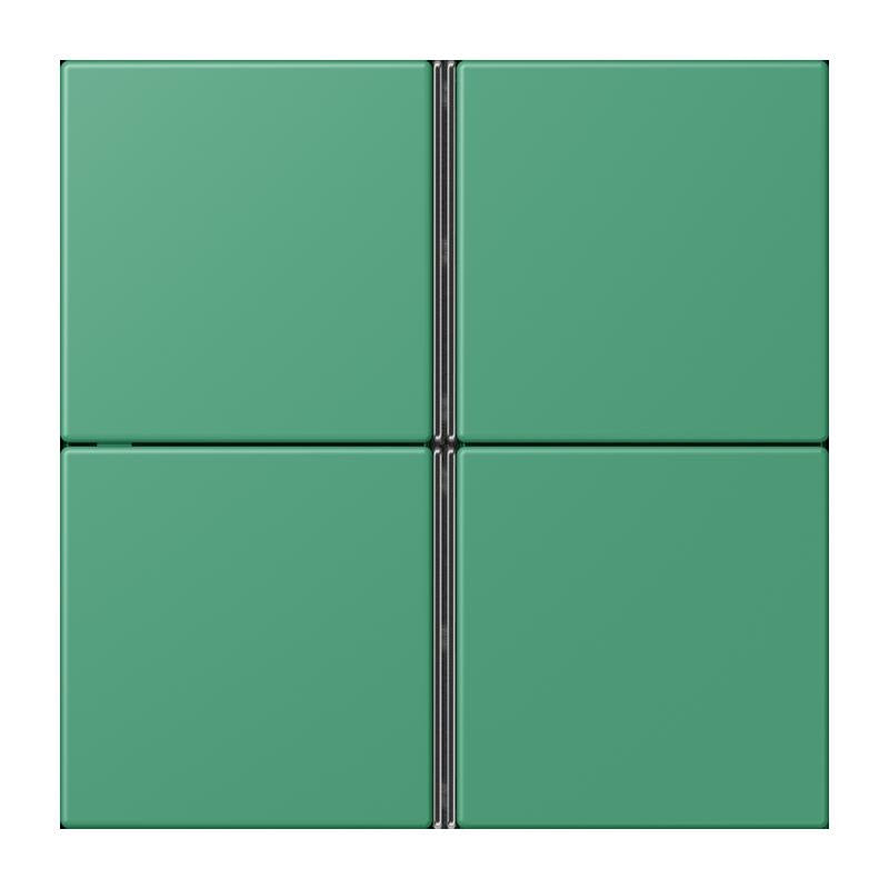 Jung - Abdeckung/Bedienelement für Installationsschalterprogramme Tastensatz 4fach LC 404 TSA 250 vert 59