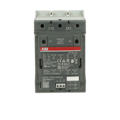 ABB Stotz S&J - Leistungsschütz zum Schalten von Wechselstrom Schütz AF146-30-00-33 100-250V 50/60Hz/DC