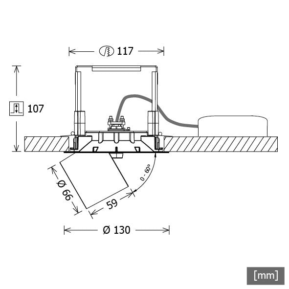 LTS Licht&Leuchten - Downlight/Strahler/Flutlicht LED-Einbaustrahler ORYOR101940.25DALIws 4000K DALI
