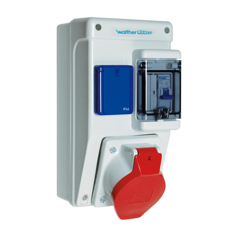 Walther Werke - CEE-Steckdosen-Kombination (IEC 60309) Steckdosenkombination 6581104 SK II