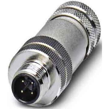 Phoenix Contact - Rundsteckverbinder, feldkonfektionierbar (Industriesteckverbinder) Sensor-Aktor-Stecker SACC-M12MS4CON-PG9SH 4p.,M12-Stecker,ger