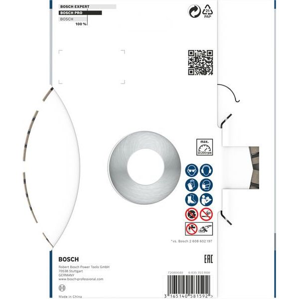 Bosch - Trenn-/Schleifscheibe Diamanttrennscheibe 2608602653 PRO Concrete