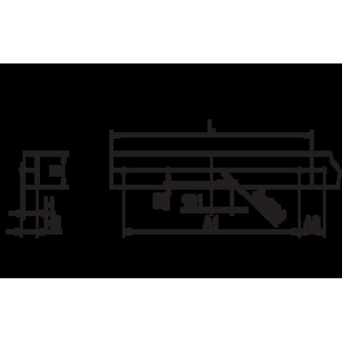 Ridi-Leuchten - Decken-/Wandleuchte Anbauleuchte m.RIDI-Tube IHLS-L 280/ #0660599  − 1 Stück
