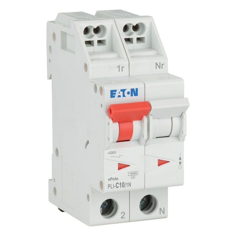 Eaton - Leitungsschutzschalter PLI-C10/1N C 10A, 1p+N Steckkl