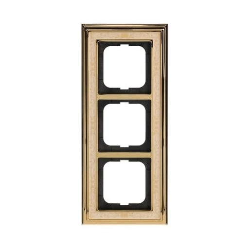 Busch-Jaeger - Abdeckrahmen Rahmen 3-fach 1723-836 ms/pol Dekor elf/ws − 1 Stück by Busch-Jaeger
