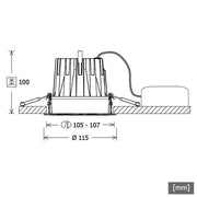 LTS Licht&Leuchten - Downlight/Strahler/Flutlicht Einbau-Downlight CSA-R 401.930.MF ws 930, ws