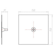 Kaiser - Zubehör/Ersatzteile für Dose/Gehäuse für Montage in der Wand/Decke Leitungsmanschette 9079-46 D8-11 mm Alu-Butyl