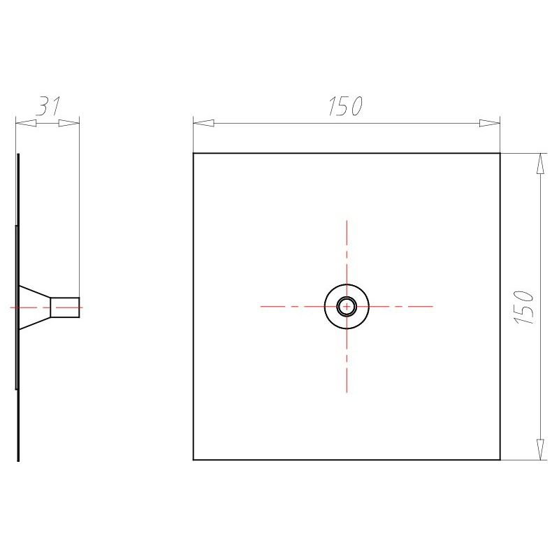 Kaiser - Zubehör/Ersatzteile für Dose/Gehäuse für Montage in der Wand/Decke Leitungsmanschette 9079-46 D8-11 mm Alu-Butyl
