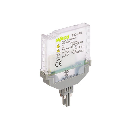 WAGO - Bauelementestecker Relaismodul 2042-3004 DC 24 V,1 Schließer − 6 Stück