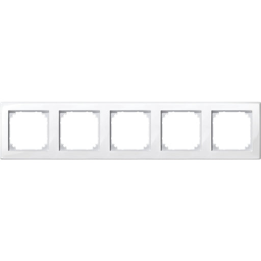 Merten - Abdeckrahmen Rahmen 5f.pws/gl 478519 waage/senkrecht