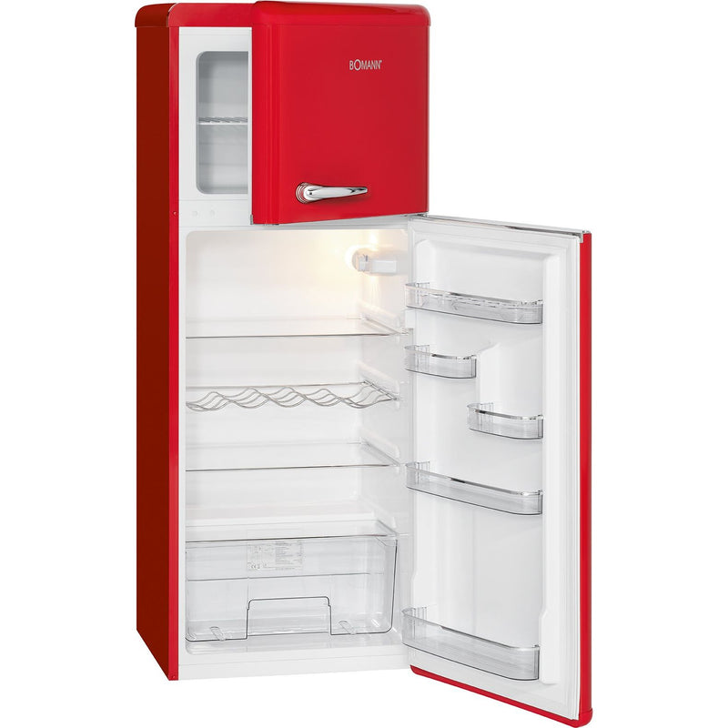 Bomann DA - Kühlschrank Retro-Doppeltür-Kühlgerät DTR 353.1 rt 55cm,208L