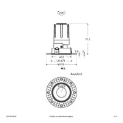 EVN Lichttechnik - Downlight/Strahler/Flutlicht LED-Einbauleuchte modular F03R11SM1340L55D Konfigurationstype