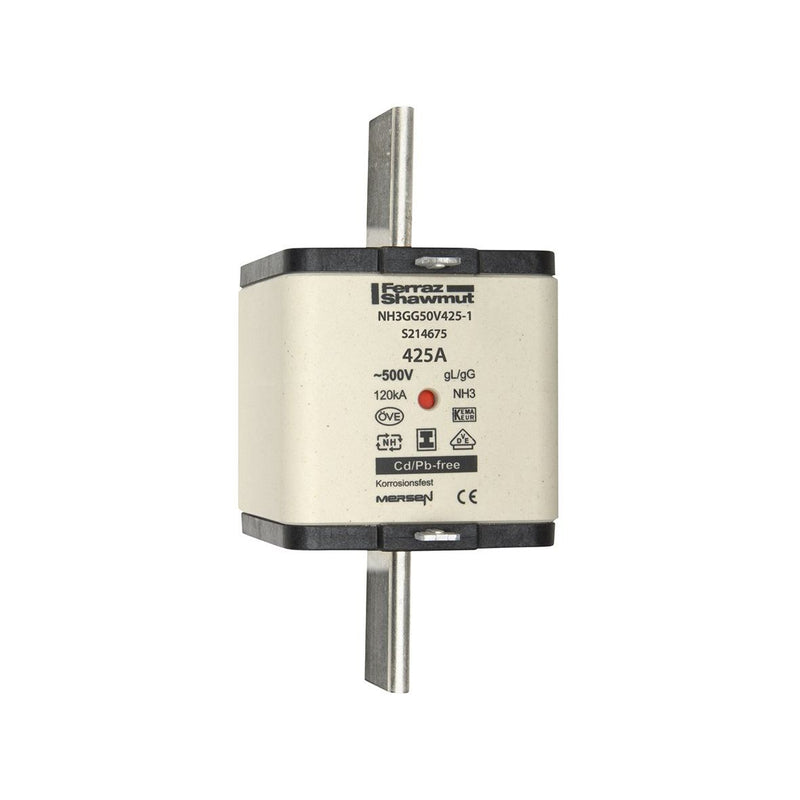 Mersen - Messersicherung Sicherungseinsatz NH Sond. NH22GG50V125 gG Gr.2 125A sfü KM − 3 Stück