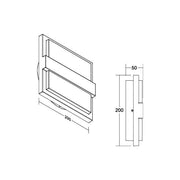 Brumberg Leuchten - Decken-/Wandleuchte LED-Wandanbauleuchte 65071103 3000K, graphit