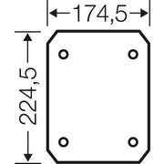 Hensel - Montageplatte für Verteilergehäuse Isolierstoff-Montageplatte EB MP 25 4mm stark
