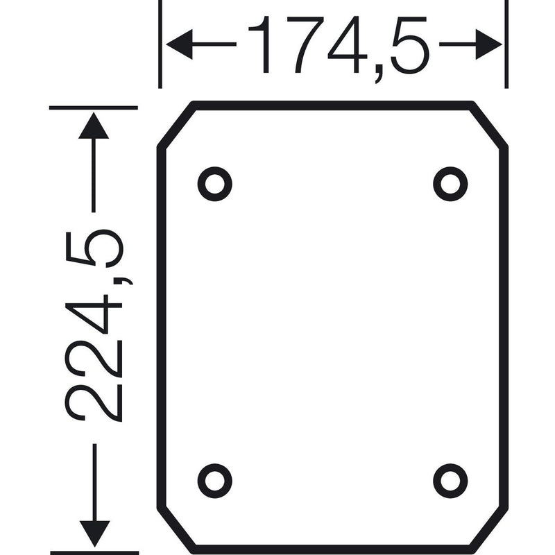 Hensel - Montageplatte für Verteilergehäuse Isolierstoff-Montageplatte EB MP 25 4mm stark