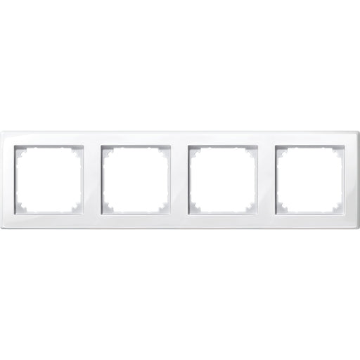 Merten - Abdeckrahmen Rahmen 4f.pws/gl 478419 waage/senkrecht
