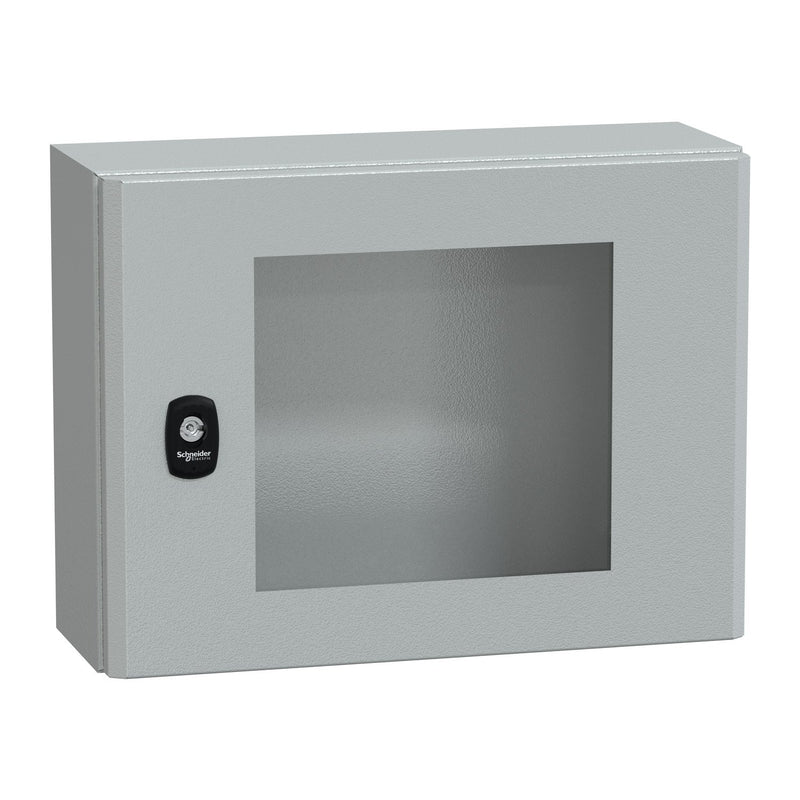 Schneider Electric - Gehäuse/Schaltschrank (leer) Wandschrank RAL 7035 NSYS3D3415T 300x400x150 Sichttür