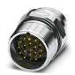 Phoenix Contact - Rundsteckverbinder, feldkonfektionierbar (Industriesteckverbinder) Gerätesteckverbinder CA-1RP1N8A6L00 Vorderwand