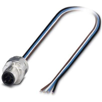 Phoenix Contact - Rundsteckverbinder, feldkonfektionierbar (Industriesteckverbinder) Einbausteckverbinder SACC-EC-MS-4#1446346 − 50 Stück
