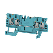 Weidmüller - Durchgangs-Reihenklemme Klemme A4C 1.5 DL BL PUSH IN, 1.5 mm² − 100 Stück