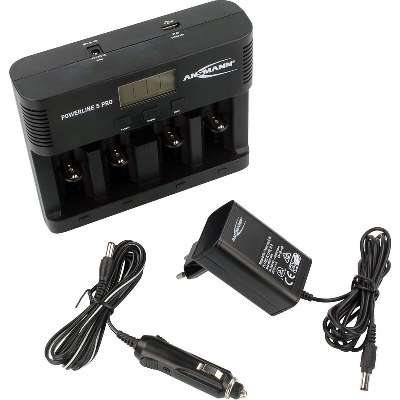 Ansmann - Universal-Ladegerät Tisch-Ladegerät 1001-0018 Powerline 5 Pro
