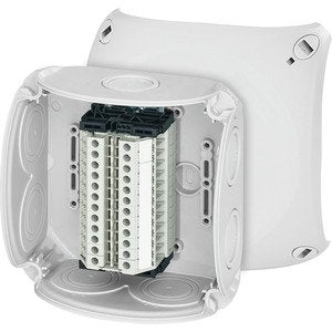 Hensel - Dose, Gehäuse für Montage auf der Wand/Decke Reihenklemmenkasten RK 0612 T 1,5-4qmm, 12 Klemmen − 1 Stück by Hensel
