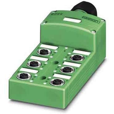Phoenix Contact - Passiver Sensor-/Aktor-Verteiler (ohne Leitung) Sensor-/Aktor-Box SACB-6/ 6-L-C SCO − 1 Stück