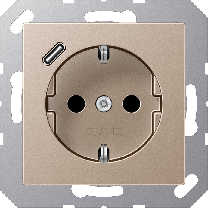 Jung - Steckdose SCHUKO Steckdose A 1520-18 C CH mit USB Typ C