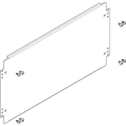 ABN - Montageplatte für Verteilergehäuse Montageplatte FMA22N 494x250mm 2FB/2RE