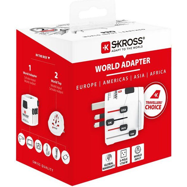 Skross - Zubehör/Ersatzteile für Unterhaltungselektronik PRO World Adapter 61260 USB,ws
