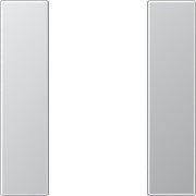 Jung - Abdeckung/Bedienelement für Installationsschalterprogramme Tastensatz, 1fach AL 2501 TSA komplett − 1 Stück