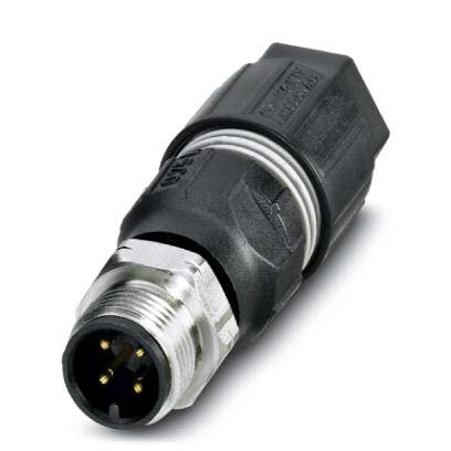 Phoenix Contact - Rundsteckverbinder, feldkonfektionierbar (Industriesteckverbinder) Sensor-/Aktor-Steckverb. SACC-M12MS #1440779 4-pol.St.gerade M12