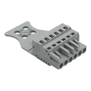 WAGO - Kabelsteckverbinder für Leiterplattensteckverbinder 1-Leiter-Federleiste 231-106/026-000/034- CAGECLAMP,2,5 mm²,gr − 50 Stück