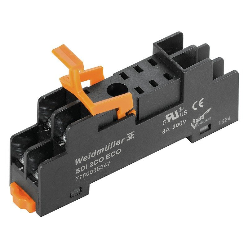 Weidmüller - Relaissockel 2 Wechsler SDI 2CO ECO Schraubanschluss − 10 Stück