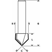 Bosch - Fräser V-Nutfräser Expert for 2608629370 Wood 8 mm D 31,8 mm